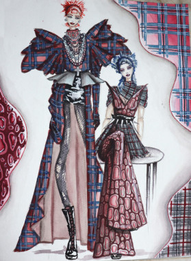 Elena Raosavljević - AD301 - Uvod u modnu ilustraciju