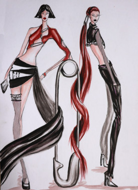 Jovana Gicelanović - AD301 - Uvod u modnu ilustraciju 2